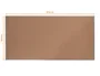 NOBO Tablero de Anuncios de Corcho Essence con Marco de Aluminio 200x100 cm