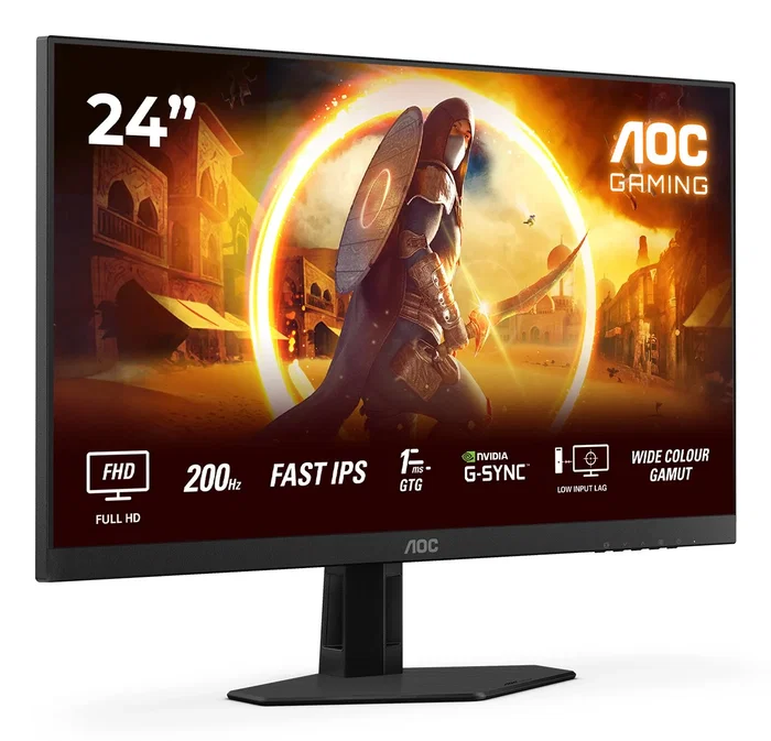 AOC 24G4HRE Monitor Gaming 23.8 pulgadas Fast IPS 200 Hz Full HD AOC 24G4HRE Monitor Gaming 23.8 pulgadas Fast IPS 200 Hz Full HD