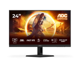 AOC Monitor Gaming 24G4HRE 23.8 pulg Full HD Fast IPS Negro/Rojo