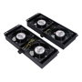 Extralink Unidad de 4 ventiladores para armarios de pie con cable de 2m y enchufe EU