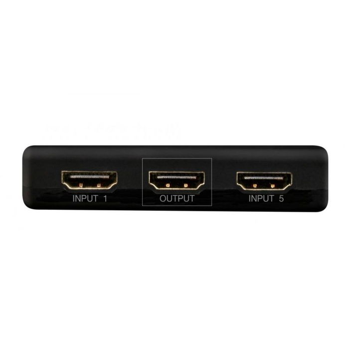 Fonestar Conmutador HDMI Switch 5x1, 22Sw51 5, UHD 4K@60Hz, HDMI 2.0, HDCP 2.2, 18 Gbps, Mando a Distancia, Plug and Play