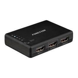 Fonestar Conmutador HDMI Switch 5x1, 22Sw51 5, UHD 4K@60Hz, HDMI 2.0, HDCP 2.2, 18 Gbps, Mando a Distancia, Plug and Play