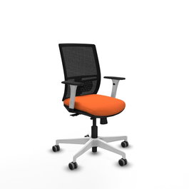 PIQUERAS Y CRESPO Silla de oficina Yunquera Naranja y Negro