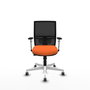 PIQUERAS Y CRESPO Silla de oficina Yunquera Naranja y Negro