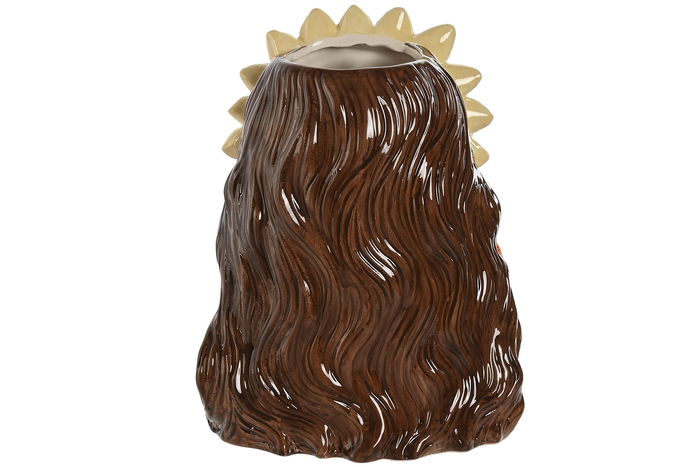 DKD Home Decor Macetero Busto Mujer Tropical Multicolor 21 x 16 x 25 cm (2 Unidades)