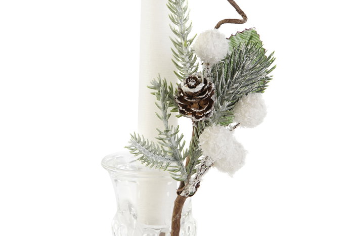 DKD Home Decor Vela Navidad Moderna Blanca Set 4 Piezas Cera Parafina Cristal 2x2x20 cm DKD Home Decor Vela Navidad Moderna Blanca Set 4 Piezas Cera Parafina Cristal 2x2x20 cm