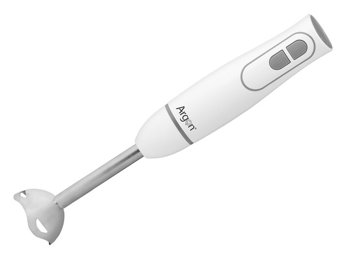 Argon Batidora de Vaso 1000W, Vaso 500ml, Color Blanco y Gris, Dimensiones 6.3x36x6.3 cm (Set de 6)