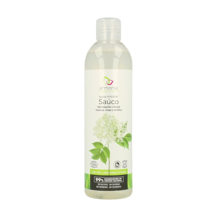 Armonia Agua Micelar Bio 300 ml Aloe y Sauco - Limpiadora Facial Natural Armonia Agua Micelar Bio 300 ml Aloe y Sauco - Limpiadora Facial Natural