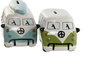 Hucha Kids DKD Home Decor Azul Verde 10 x 11 x 16 cm (4 Unidades)
