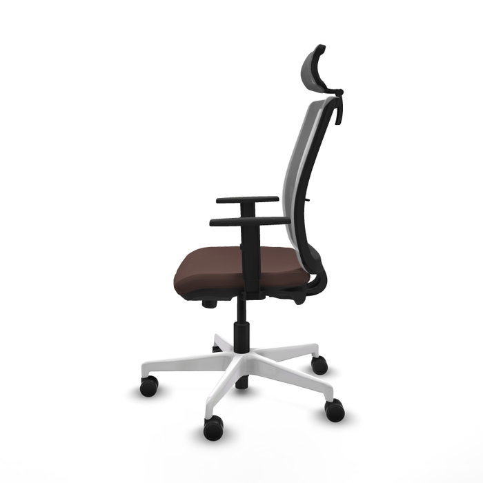 PIQUERAS Y CRESPO Silla de oficina Haches con mecanismo Sincro/Traslack Marrón y Gris