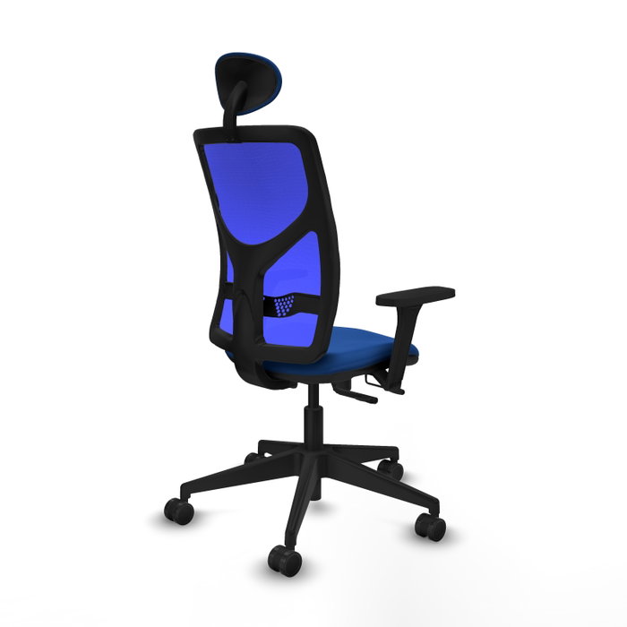 PIQUERAS Y CRESPO Silla de oficina Motilla Azul con mecanismo Sincro/Traslack PIQUERAS Y CRESPO Silla de oficina Motilla Azul con mecanismo Sincro/Traslack
