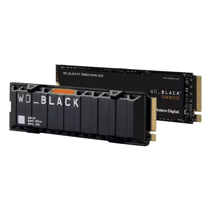 Western Digital WD Black SN850 1TB SSD NVMe M.2 PCIe Gen4 7000 MB/s con Disipador Western Digital WD Black SN850 1TB SSD NVMe M.2 PCIe Gen4 7000 MB/s con Disipador