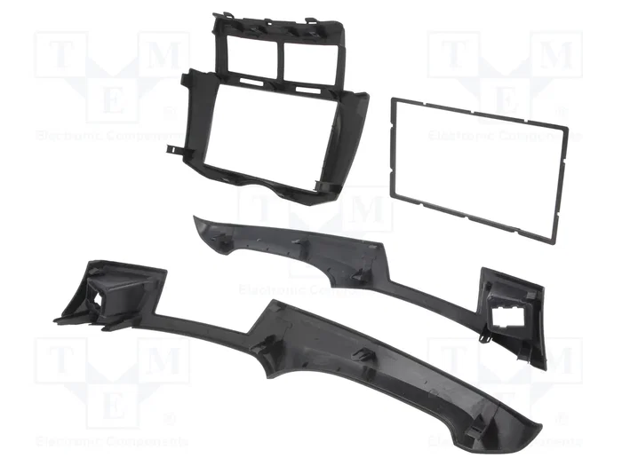 ACV Bastidor de montaje de radio 2 DIN para Toyota Yaris (XP9) 2006-2011, Negro