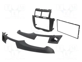 ACV Bastidor de montaje de radio 2 DIN para Toyota Yaris (XP9) 2006-2011, Negro