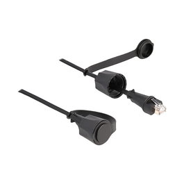 DeLOCK Cable de red Cat.6 STP RJ45 macho a RJ45 macho IP68 1 m negro