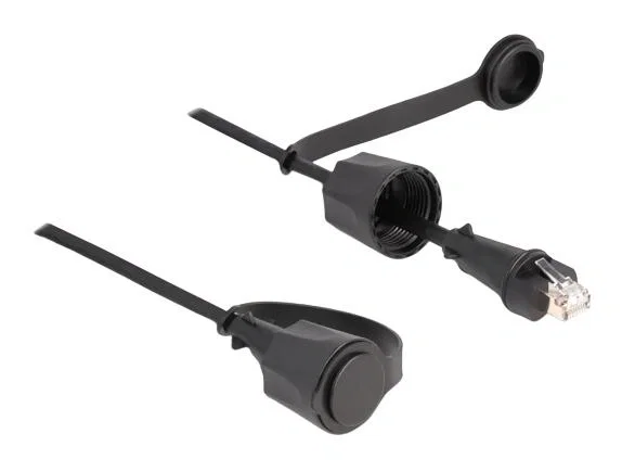 DeLOCK Cable de red Cat.6 STP RJ45 macho a RJ45 macho IP68 1 m negro DeLOCK Cable de red Cat.6 STP RJ45 macho a RJ45 macho IP68 1 m negro