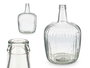 Giftdecor Garrafa Rayada 8L Transparente Vidrio 22x37x22 cm