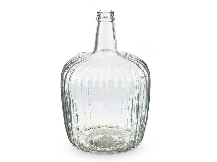 Giftdecor Garrafa Rayada 8L Transparente Vidrio 22x37x22 cm Giftdecor Garrafa Rayada 8L Transparente Vidrio 22x37x22 cm