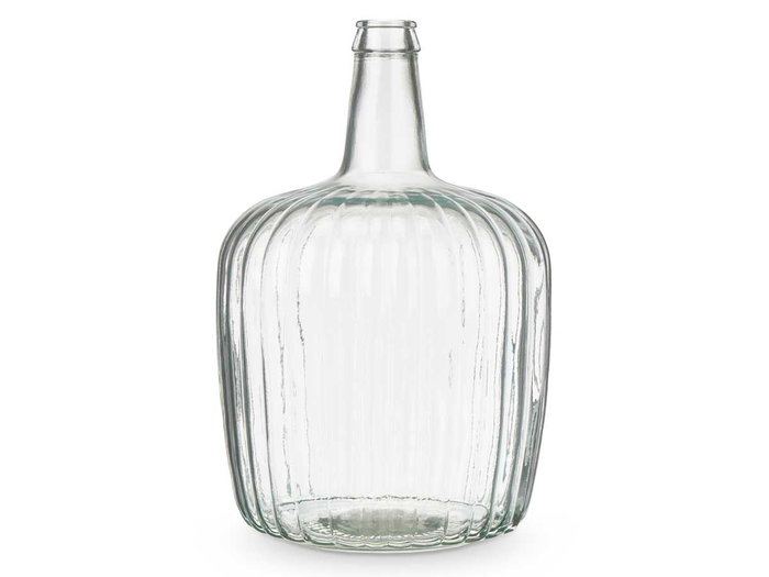 Giftdecor Garrafa Rayada 8L Transparente Vidrio 22x37x22 cm Giftdecor Garrafa Rayada 8L Transparente Vidrio 22x37x22 cm