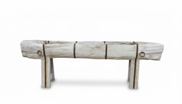 DKD Home Decor Jardinera de Madera Reciclada y Metal 238x28x62 cm