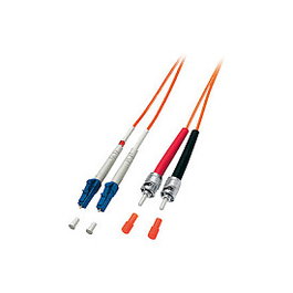 EQUIP Cable de fibra óptica LC a ST OM2 Multimodo 10m Naranja