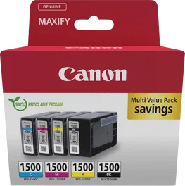 Canon PGI-1500 Multipack Negro/Cian/Magenta/Amarillo (9218B006) - Original