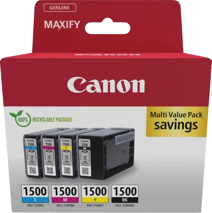 Canon PGI-1500 Multipack de Tinta (BK/C/M/Y) 9218B006 Original