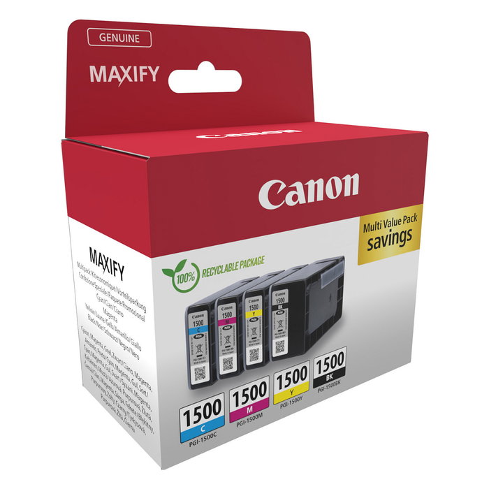 Canon PGI-1500 Multipack de Tinta (BK/C/M/Y) 9218B006 Original