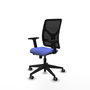 PIQUERAS Y CRESPO Silla de oficina Motilla con mecanismo Sincro/Traslack Azul claro y Negro
