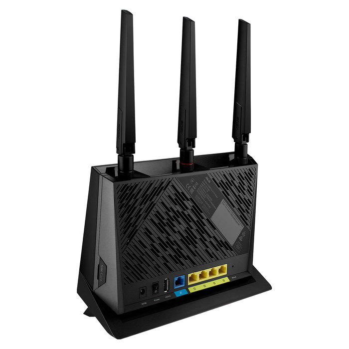 ASUS 4G-AC86U Router 4G/LTE Dual-Band Wi-Fi 5 AC2600, 2533 Mbps, 6 Antenas, Ethernet Gigabit, USB, MU-MIMO, Soporte SIM, Negro
