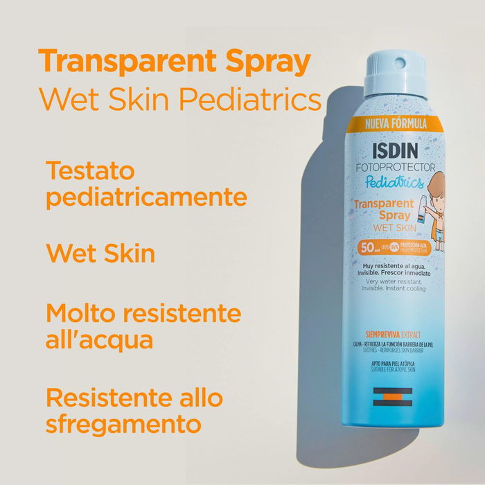 Protector Solar Corporal en Spray Isdin Fotoprotector Pediatrics Transparente Spf 50 250 ml