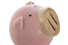 DKD Home Decor Hucha Cerdo Rosa en Dolomita 12 x 12 x 13 cm