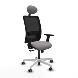 PIQUERAS Y CRESPO Silla de oficina Zulema Gris y Negro