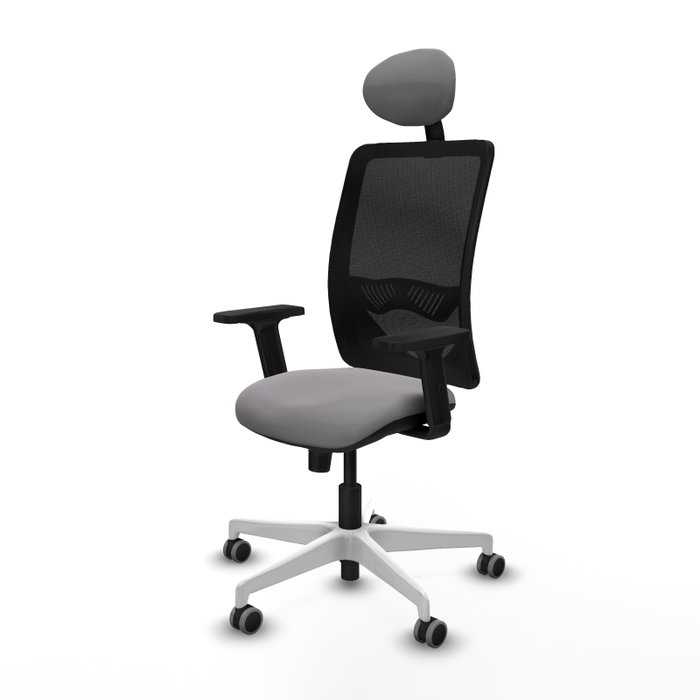 PIQUERAS Y CRESPO Silla de oficina Zulema Gris y Negro PIQUERAS Y CRESPO Silla de oficina Zulema Gris y Negro