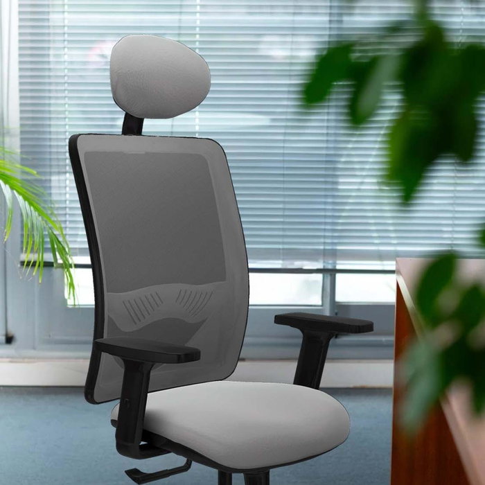 PIQUERAS Y CRESPO Silla de oficina Zulema Gris y Negro PIQUERAS Y CRESPO Silla de oficina Zulema Gris y Negro