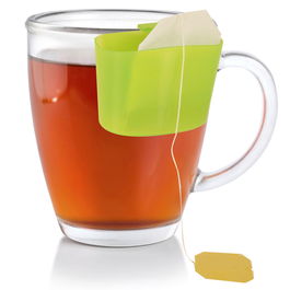 Cook Concept Juego De 4 Reposa Bolsa Té Plástico Colores Varios Verde Fucsia Azul Naranja 5,5X4,5 Cm