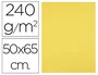 Liderpapel Cartulina Amarillo Limon 50x65 cm 240g/m2 Paquete de 25 Hojas para Dibujo y Manualidades