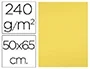 Liderpapel Cartulina Amarillo Limon 50x65 cm 240g/m2 Paquete de 25 Hojas para Dibujo y Manualidades