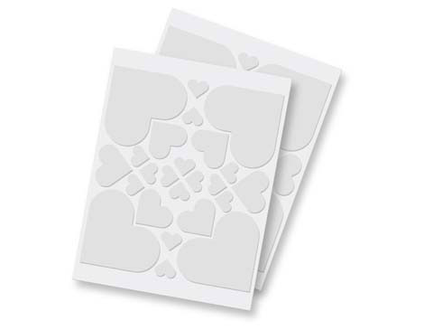 Scrapbook Adhesives by 3L Adhesivo espuma 3D corazones blanco 48u.