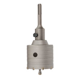 Bluemaster Corona Pasamuros Metal Duro Ø60 mm SDS Plus con Husillo y Broca Guía 60 mm