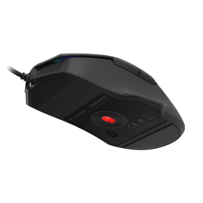 Genesis Xenon 220 G2 Ratón Gaming Silencioso 12800 DPI Negro