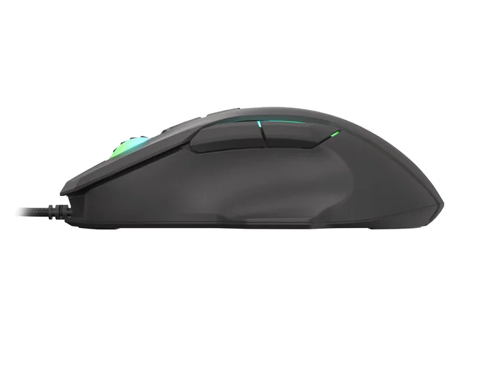 Natec Genesis Xenon 220 G2 Ratón Gaming Óptico USB 12800 DPI RGB Silencioso 7 Botones Programables Ambidiestro Software Negro