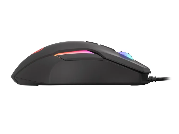 Natec Genesis Xenon 220 G2 Ratón Gaming Óptico USB 12800 DPI RGB Silencioso 7 Botones Programables Ambidiestro Software Negro