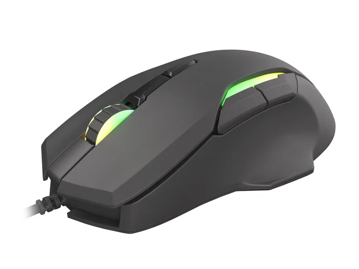 Natec Genesis Xenon 220 G2 Ratón Gaming Óptico USB 12800 DPI RGB Silencioso 7 Botones Programables Ambidiestro Software Negro