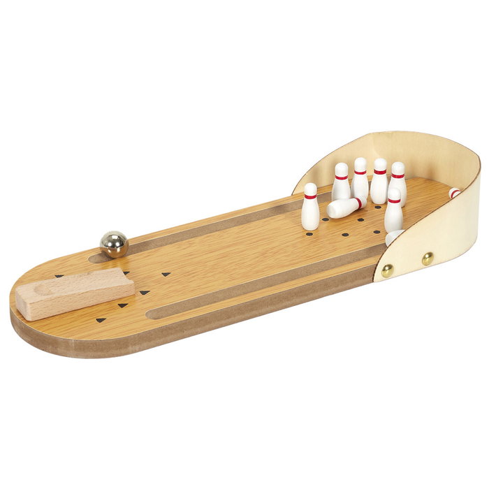 Mister Gadget Juego Bolos Escritorio Mini Madera Colección Vintage 10,5x30x4,5 cm