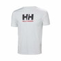 Camiseta Deportiva de Manga Corta LOGO Helly Hansen 33979 001 Blanco