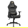 Cougar Silla Gaming Armor One V2 Gold F, Respaldo Ajustable 90-155°, Reposabrazos 4D, Acolchado Tela/PVC Negro y Oro, Peso Máx. 120 kg