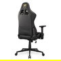 Cougar Silla Gaming Armor One V2 Gold F, Respaldo Ajustable 90-155°, Reposabrazos 4D, Acolchado Tela/PVC Negro y Oro, Peso Máx. 120 kg