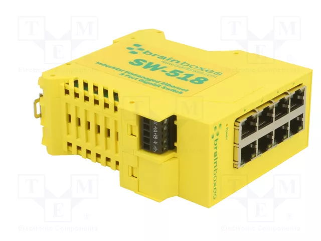 BRAINBOXES SW-518 Switch Ethernet no administrado de 8 puertos