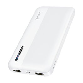 LogiLink Mobile Power Bank 10.000 mAh, USB-C, blanco